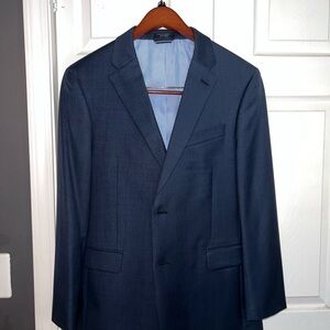 Tommy Hilfiger Dark Navy Two-Button Suit & Pants